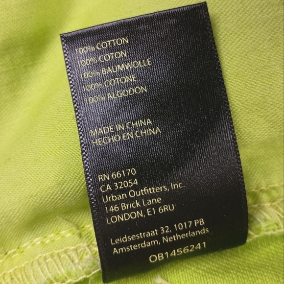 NWT BDG Longline Carpenter Denim Short — Green Wash Size 24 - Picture 12 of 13